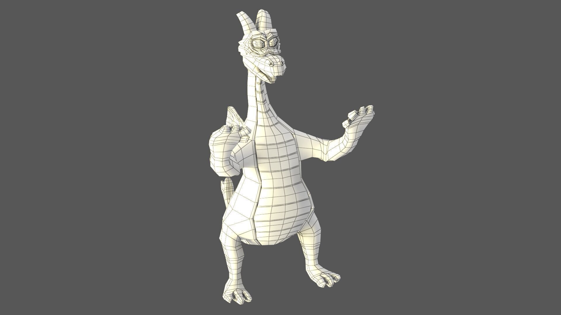 Cartoon Dragon V1 3D model_5