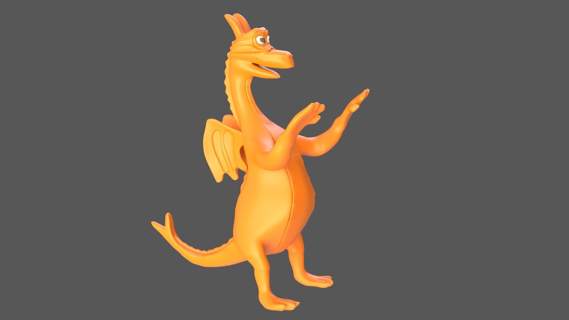 Cartoon Dragon V1 3D model_1