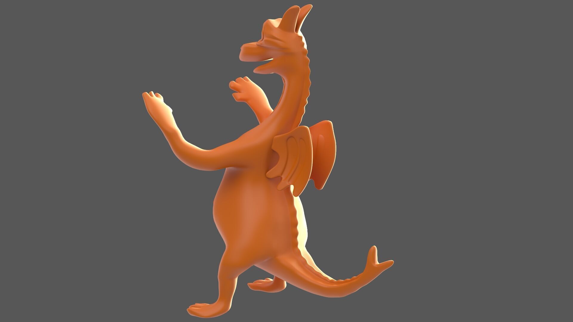 Cartoon Dragon V1 3D model_4