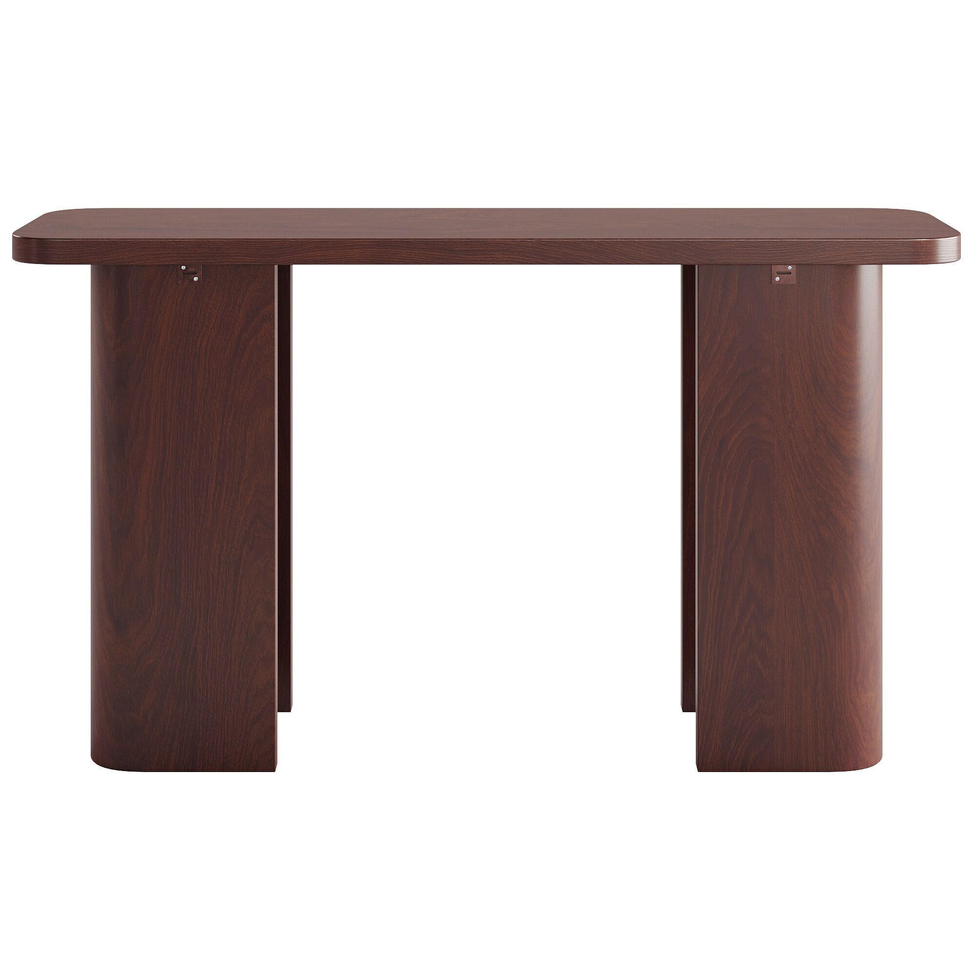 Keravat Dark Brown Wood Console Table 3D model_2