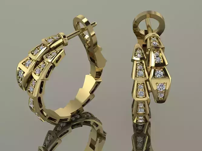 Bvlgari Snake Serpenti Earrings