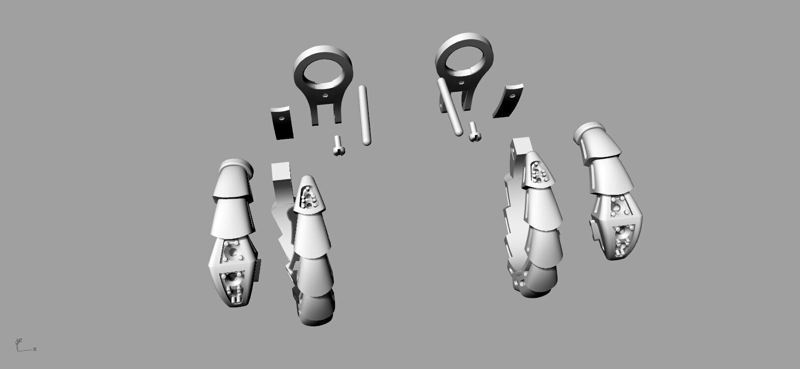 Bvlgari Snake Serpenti Earrings 3D print model_3