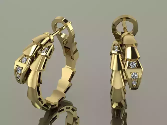 Bvlgari Snake Serpenti Earrings