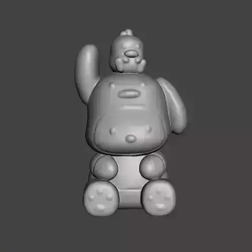 DUCKIE POCHACCO IN DUCK SUIT PVC FIGURE MODEL TOY SCULPTURE