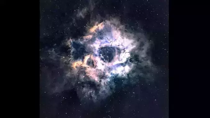 Skull Nebula 3D model
