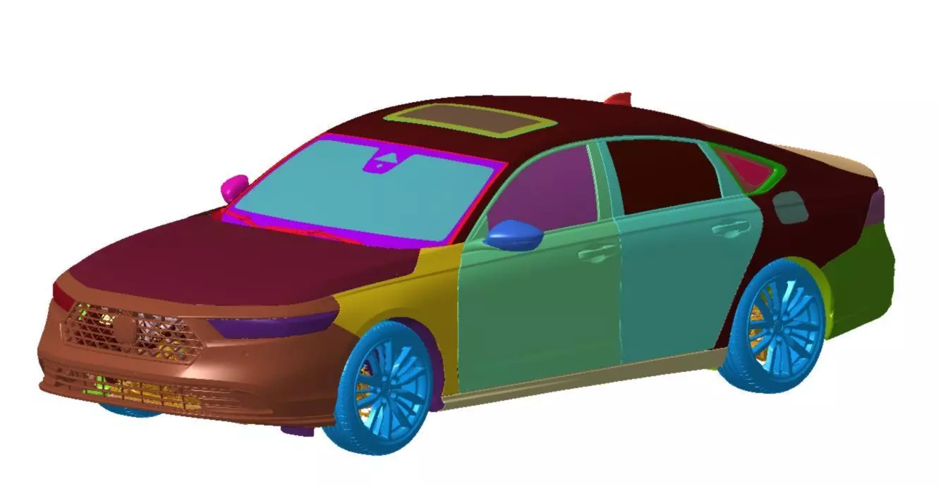 Honda Accord Hybrid TRG 2024 Vehicle 3d scan model 3D model