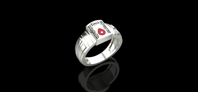 Men ring 3D print model