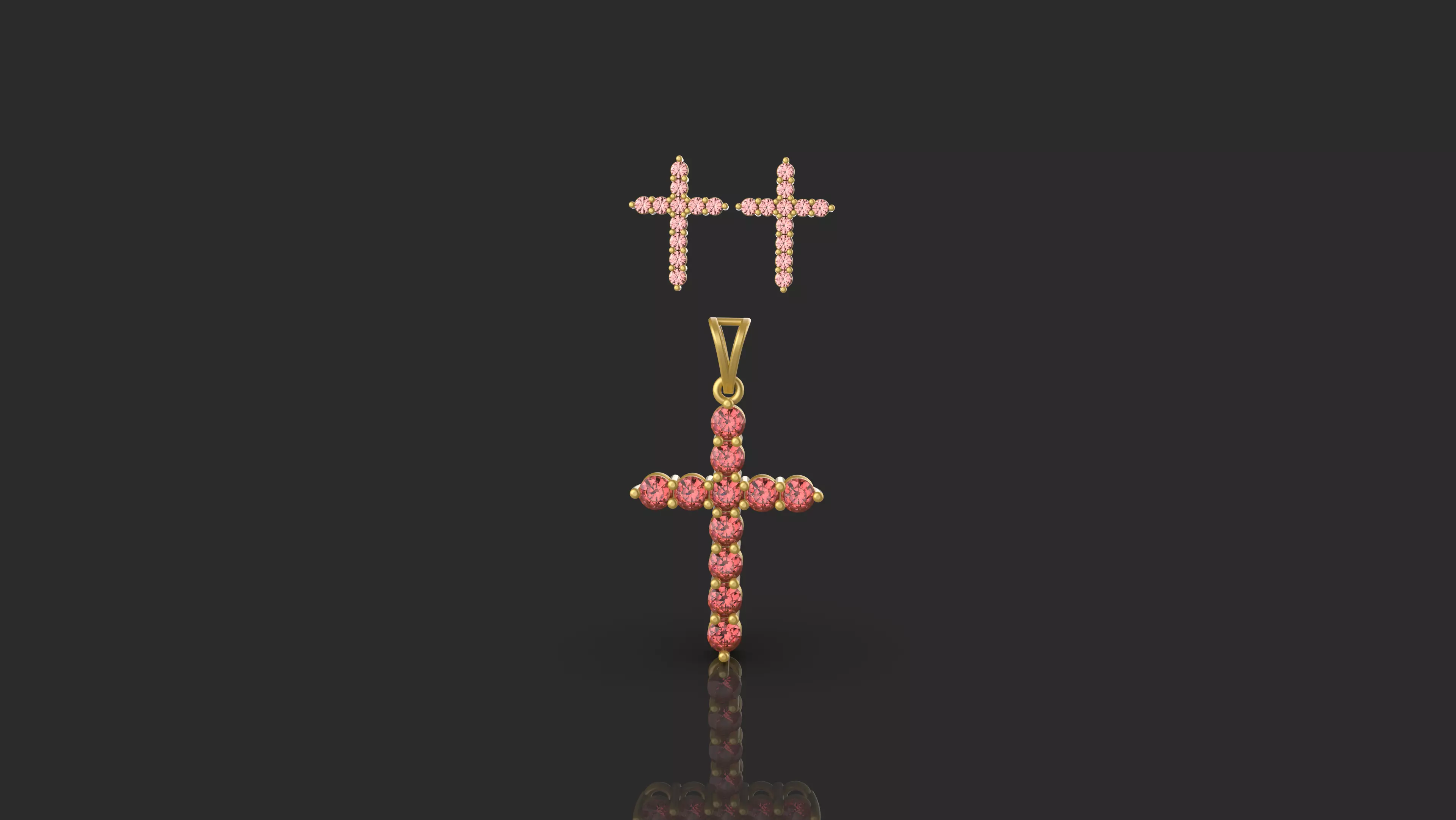 Cross Pendant - 0068  3D print model_0