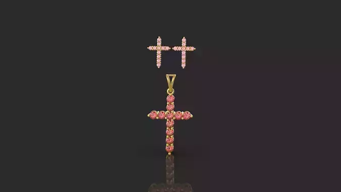 Cross Pendant - 0068  3D print model