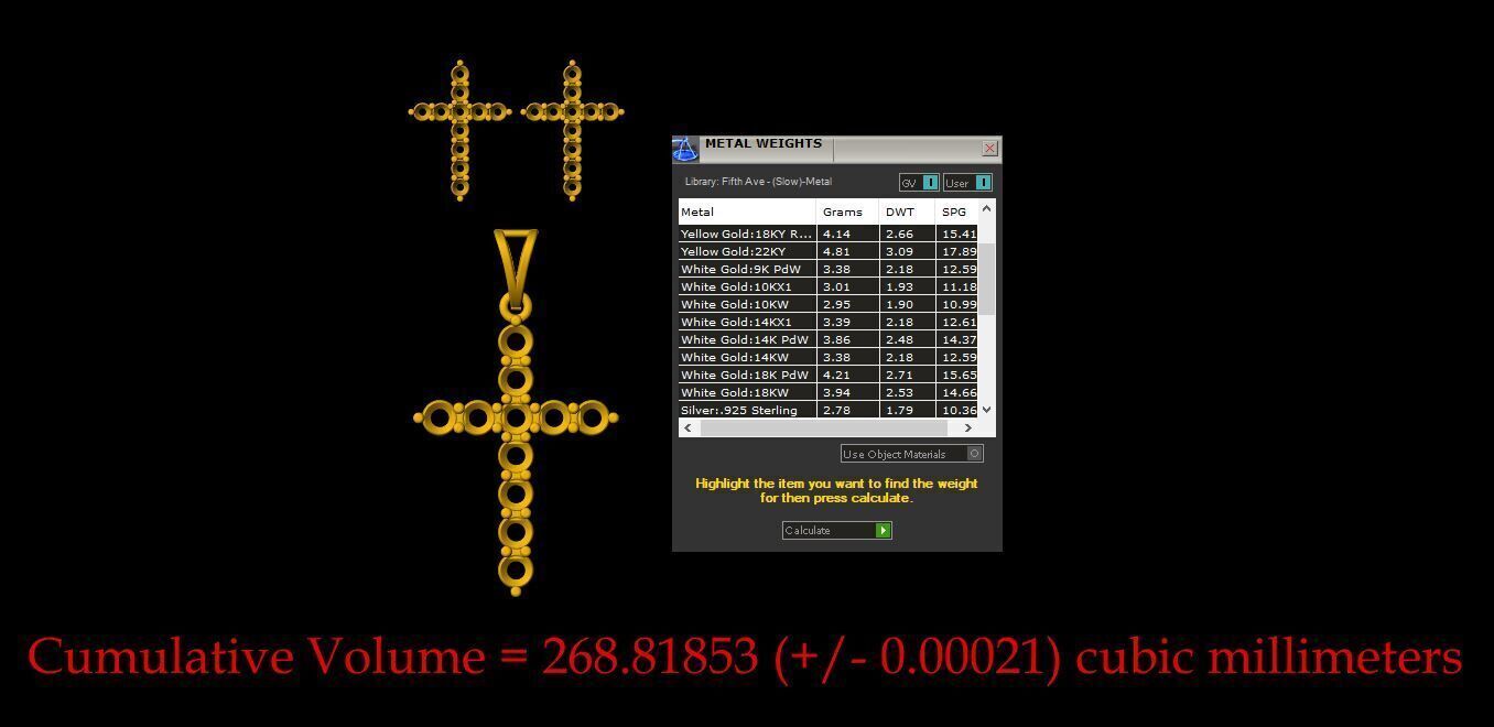 Cross Pendant - 0068  3D print model_9