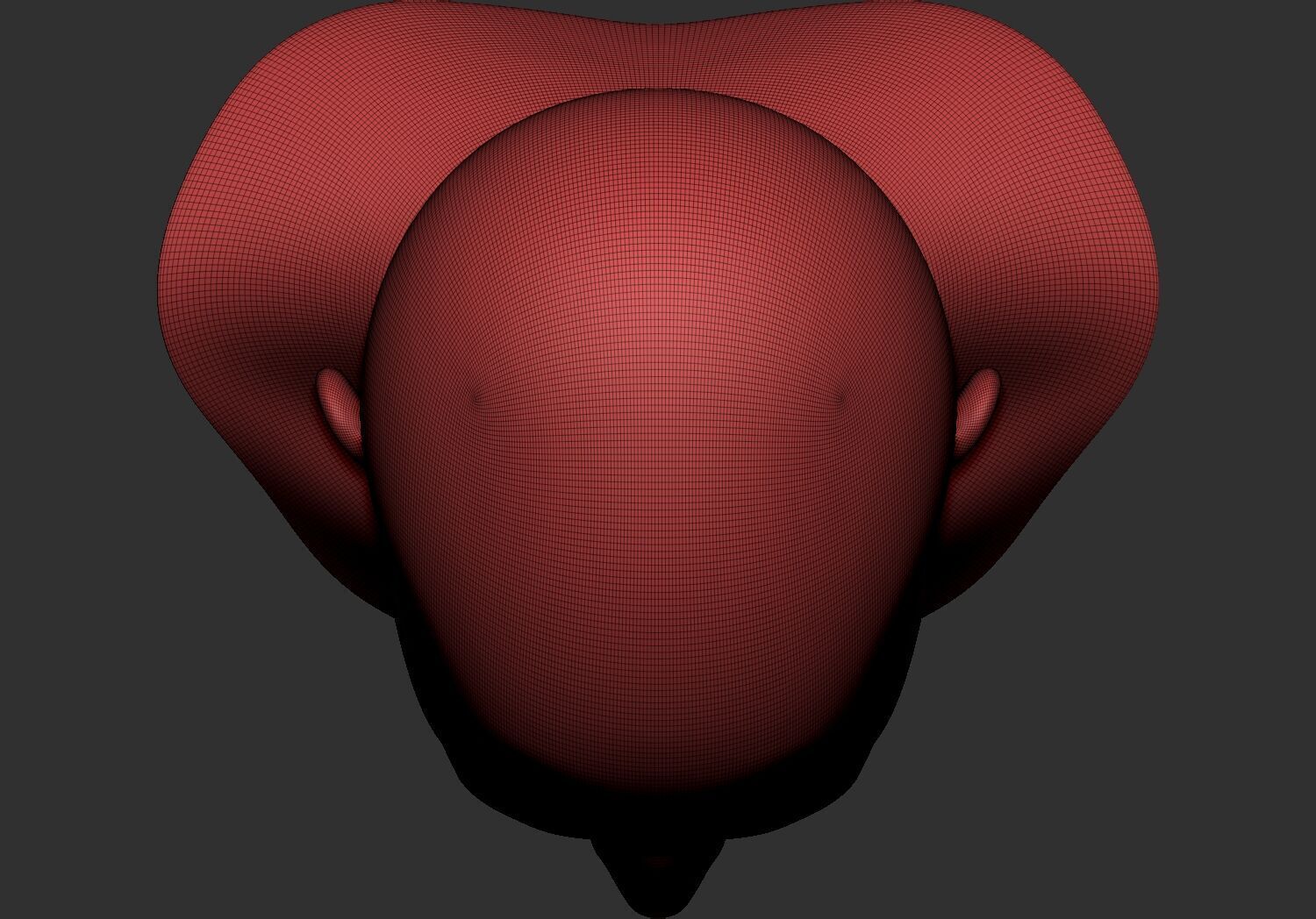 human Base mesh head multi expressions 3d stl model 3D print model_14