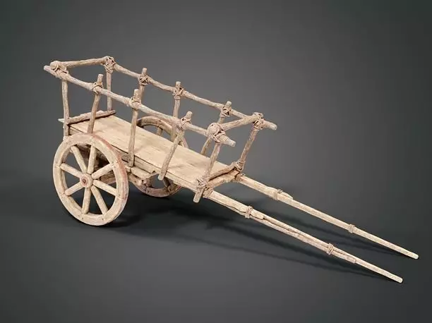 medieval cart Free 3D model