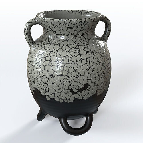 Tripod Vase - low poly Low-poly 3D model