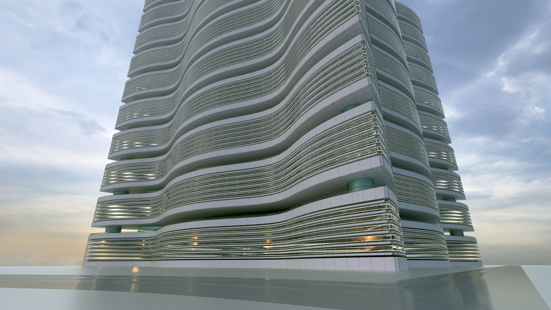 Futuristic Building Concept V2-09 3D model_13