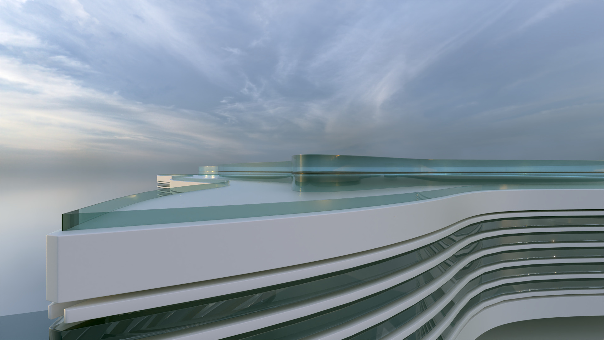 Futuristic Building Concept V2-09 3D model_12