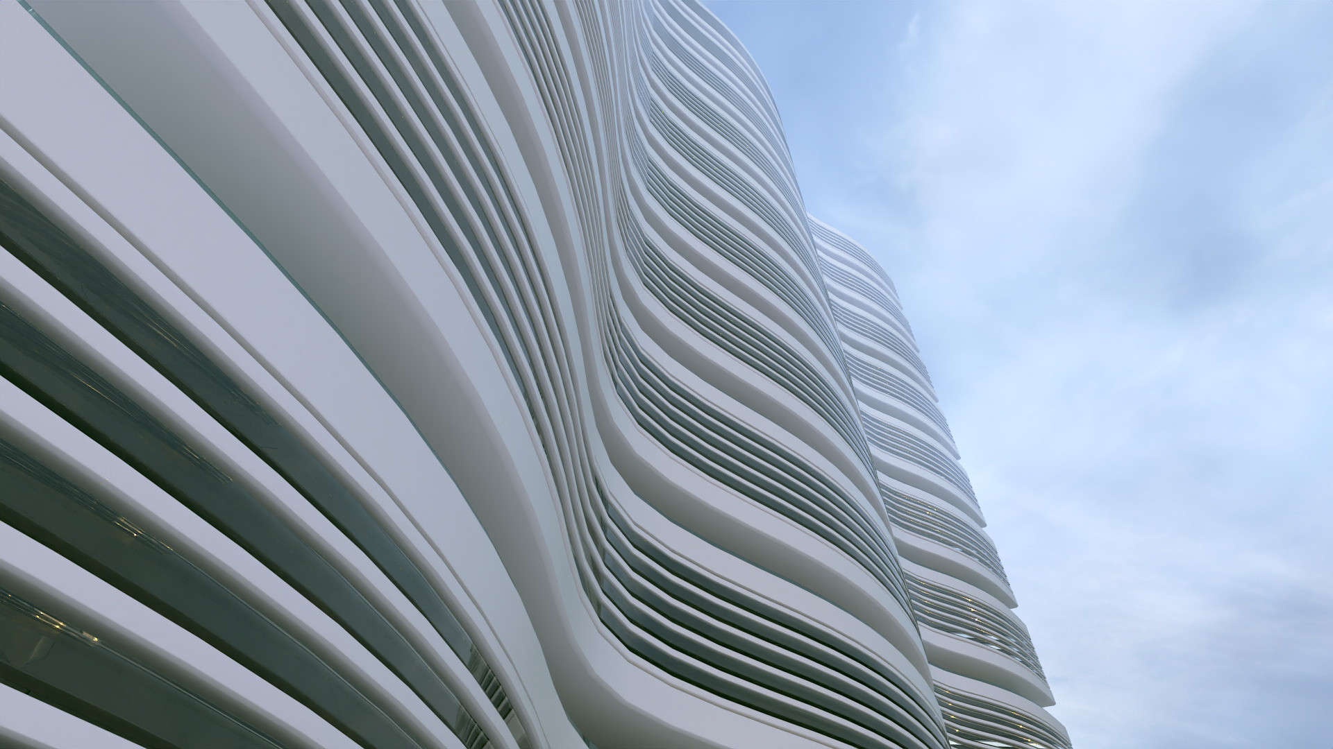 Futuristic Building Concept V2-09 3D model_5