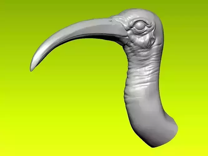  Bird head statue - 3D print