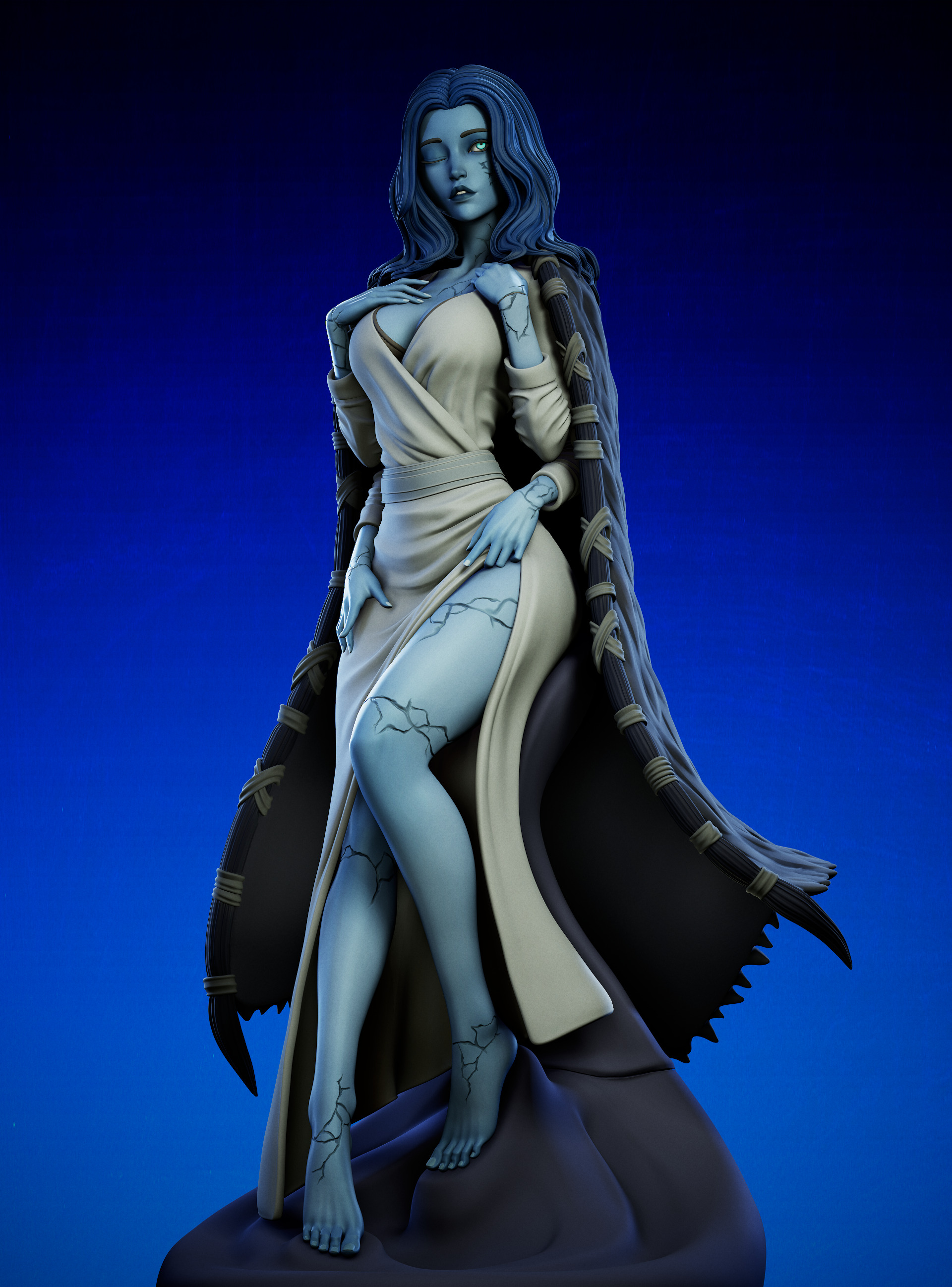 Ranni  3D Print STL SFW end NSFW version 3D print model_7