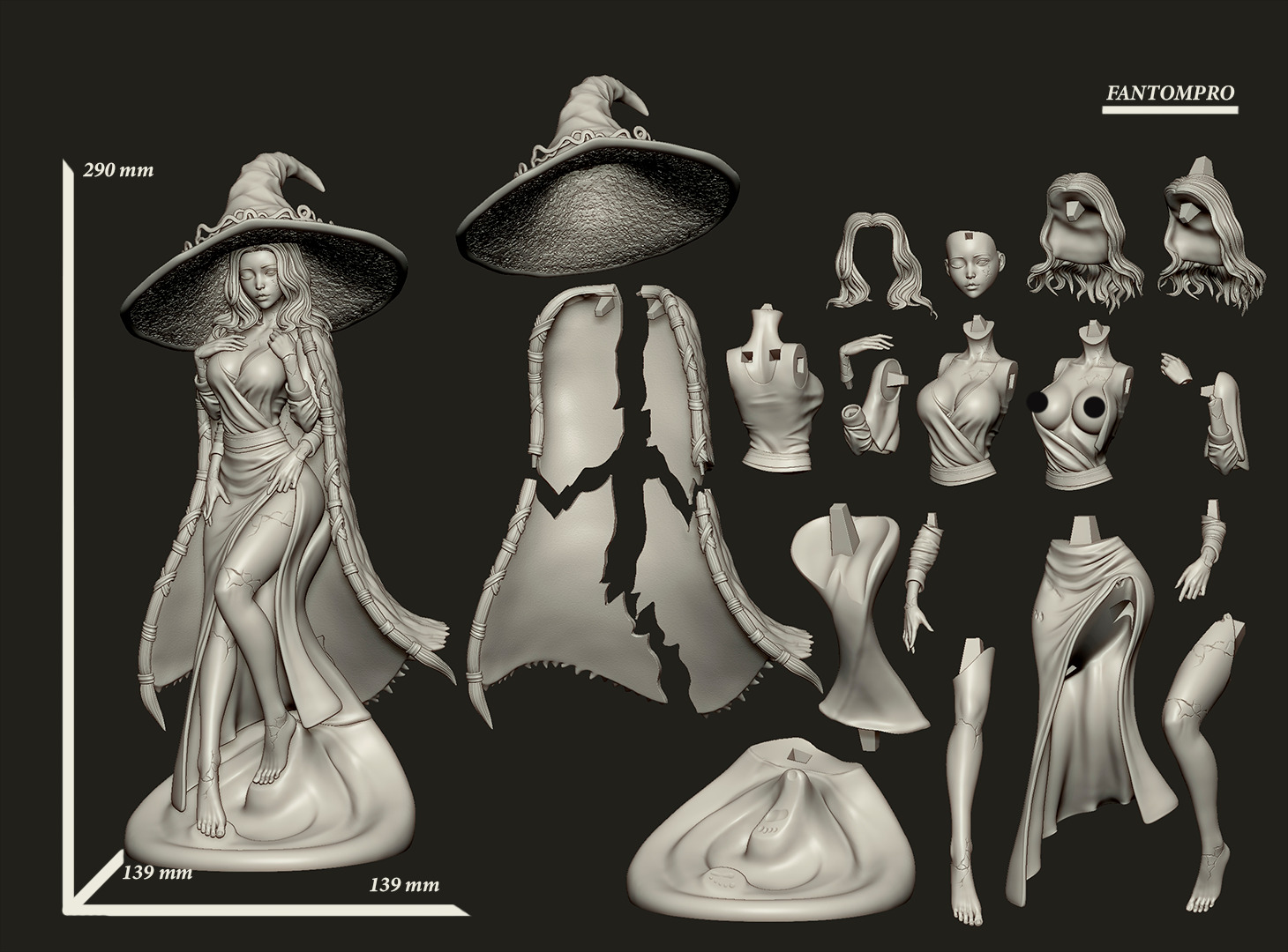 Ranni  3D Print STL SFW end NSFW version 3D print model_8