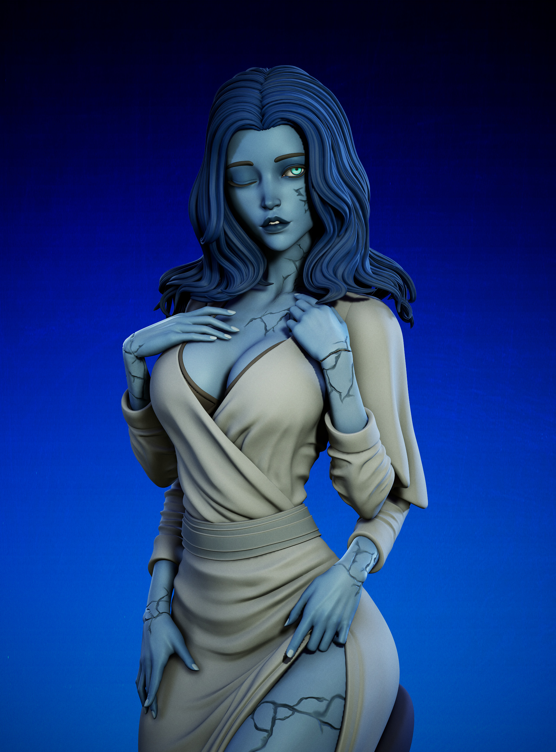 Ranni  3D Print STL SFW end NSFW version 3D print model_6