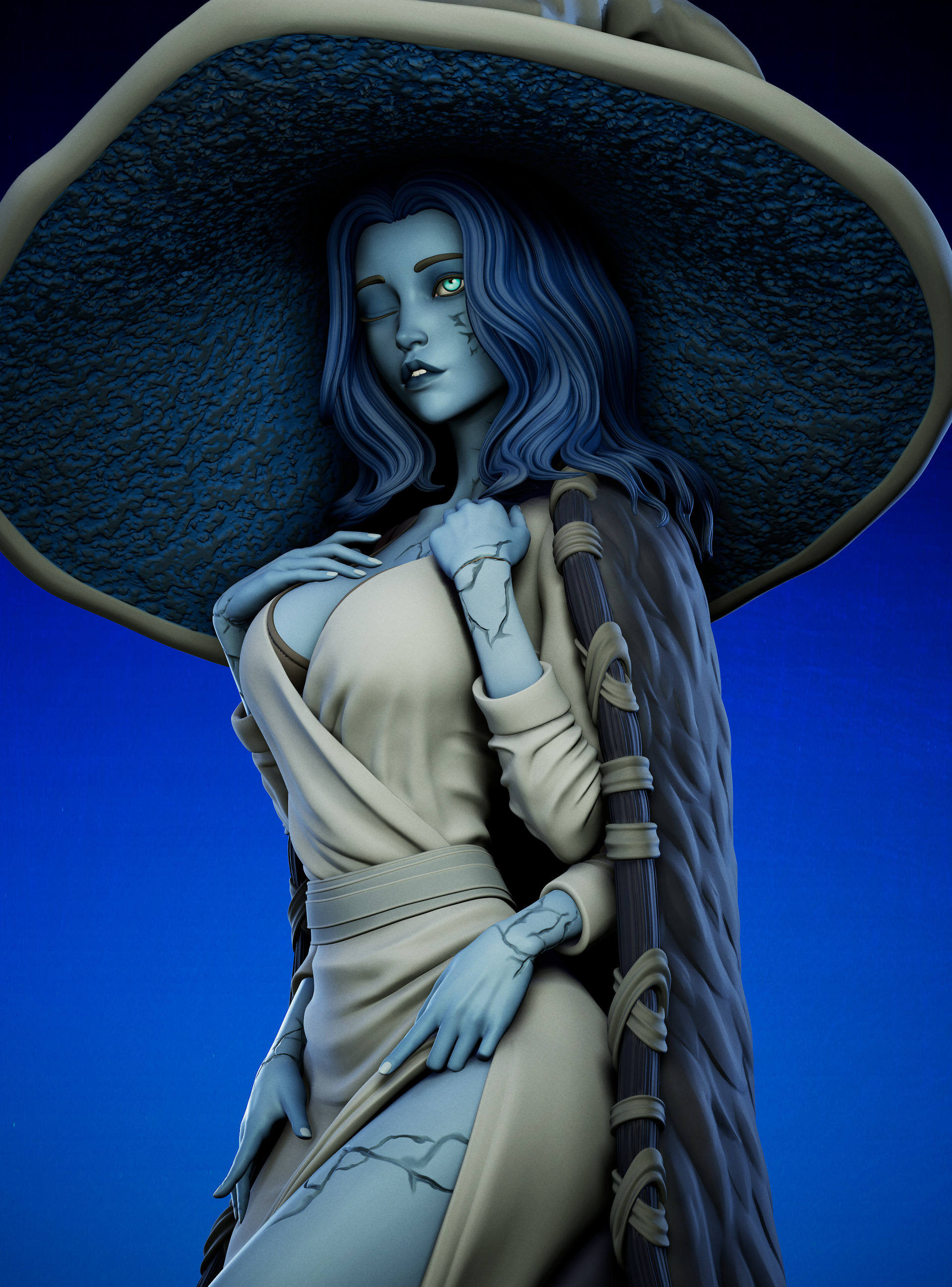 Ranni  3D Print STL SFW end NSFW version 3D print model_5