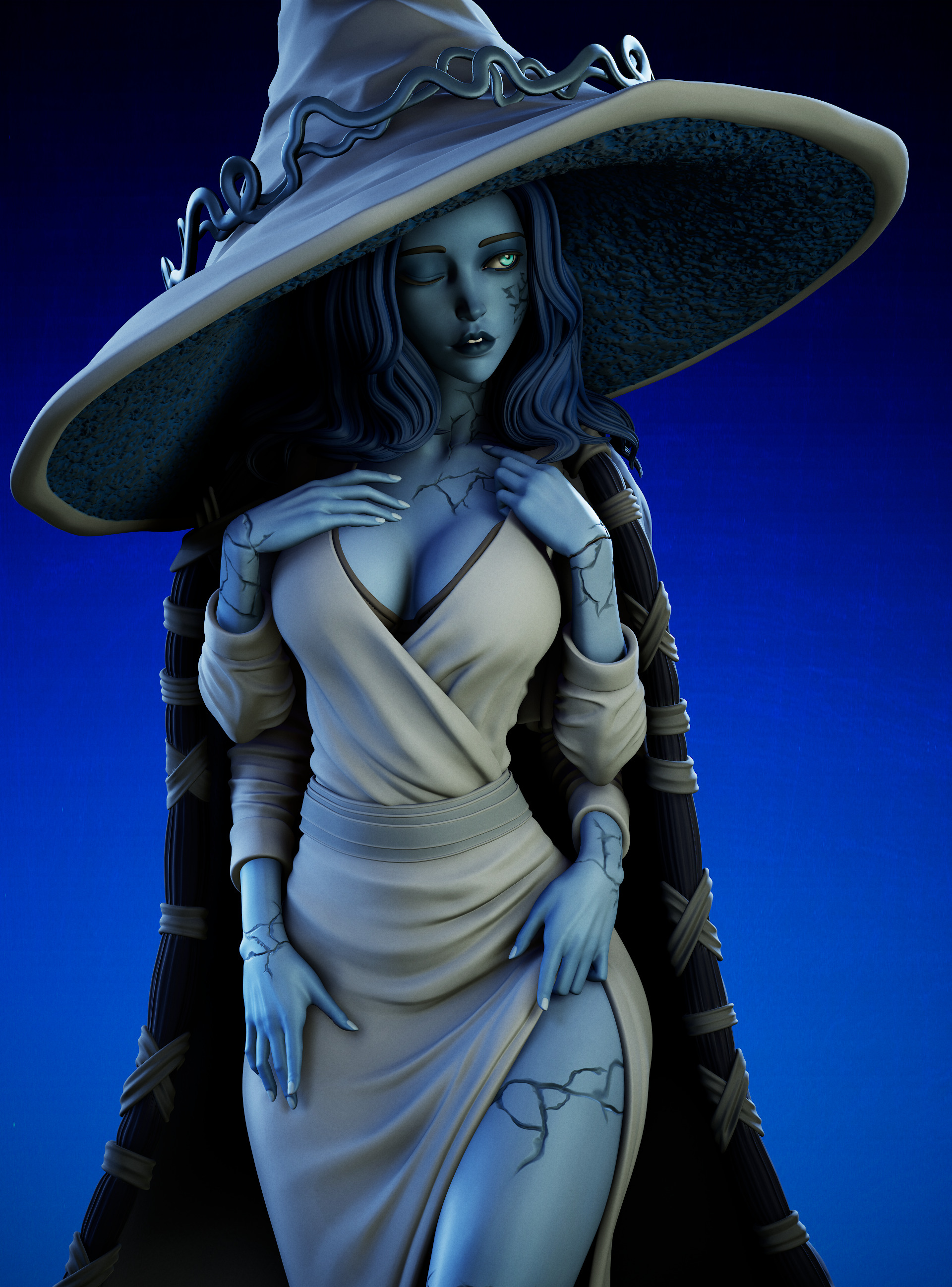 Ranni  3D Print STL SFW end NSFW version 3D print model_4