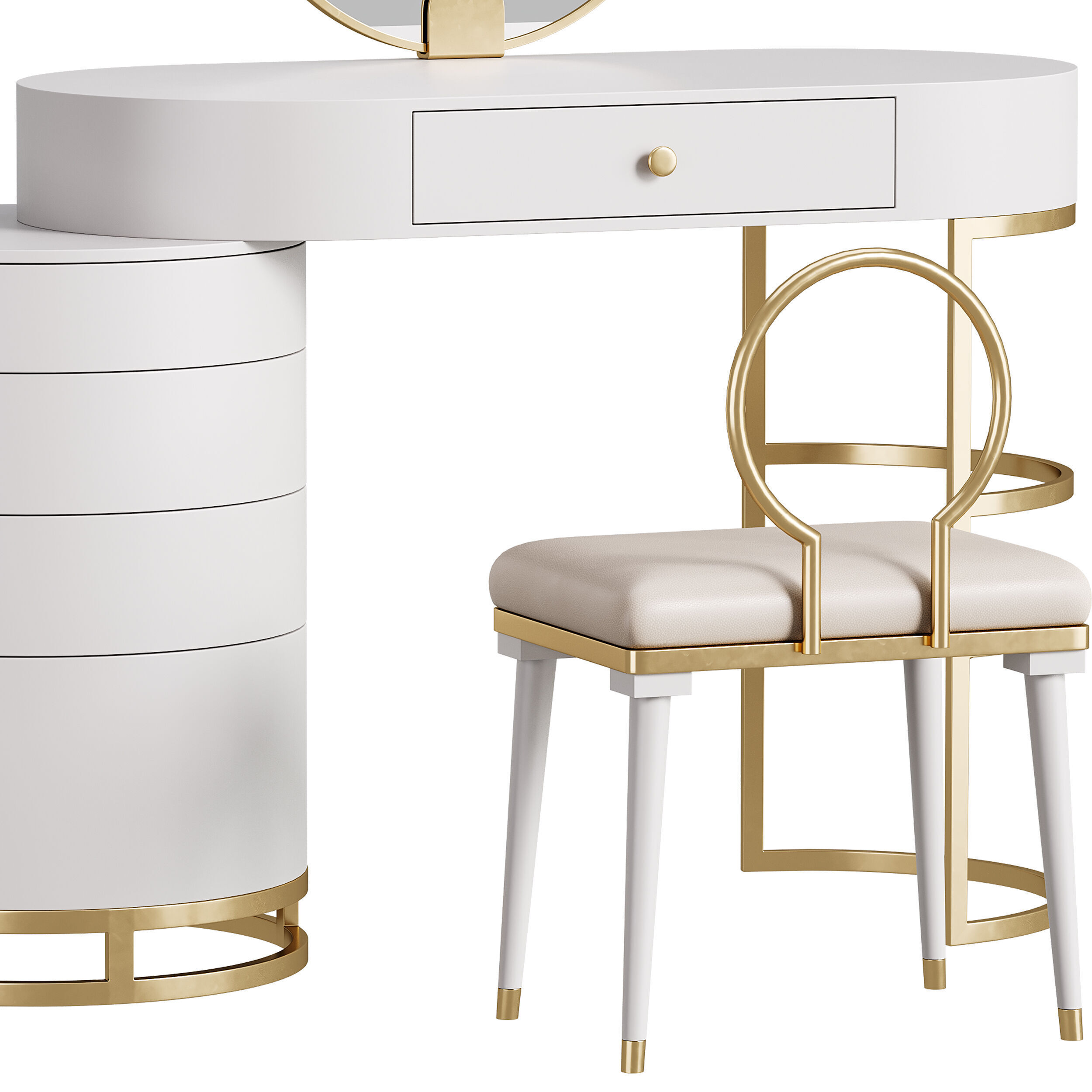 Dressing table 07 3D model_11