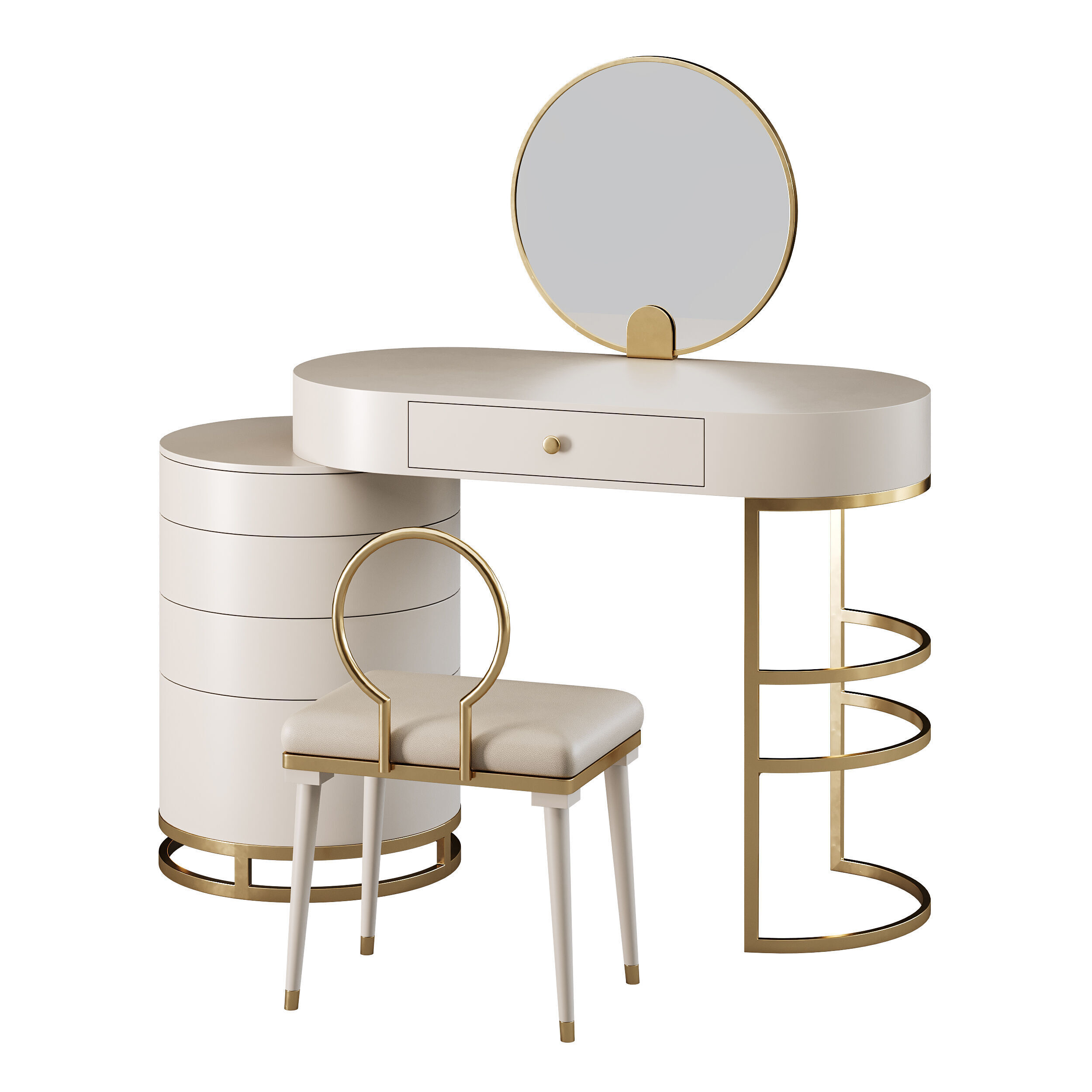 Dressing table 07 3D model_5