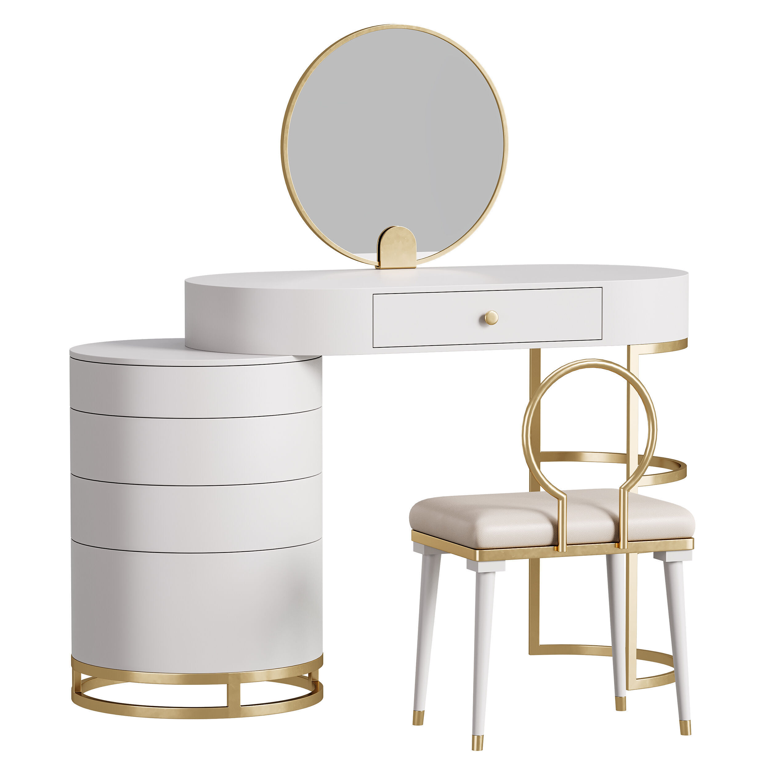 Dressing table 07 3D model_1