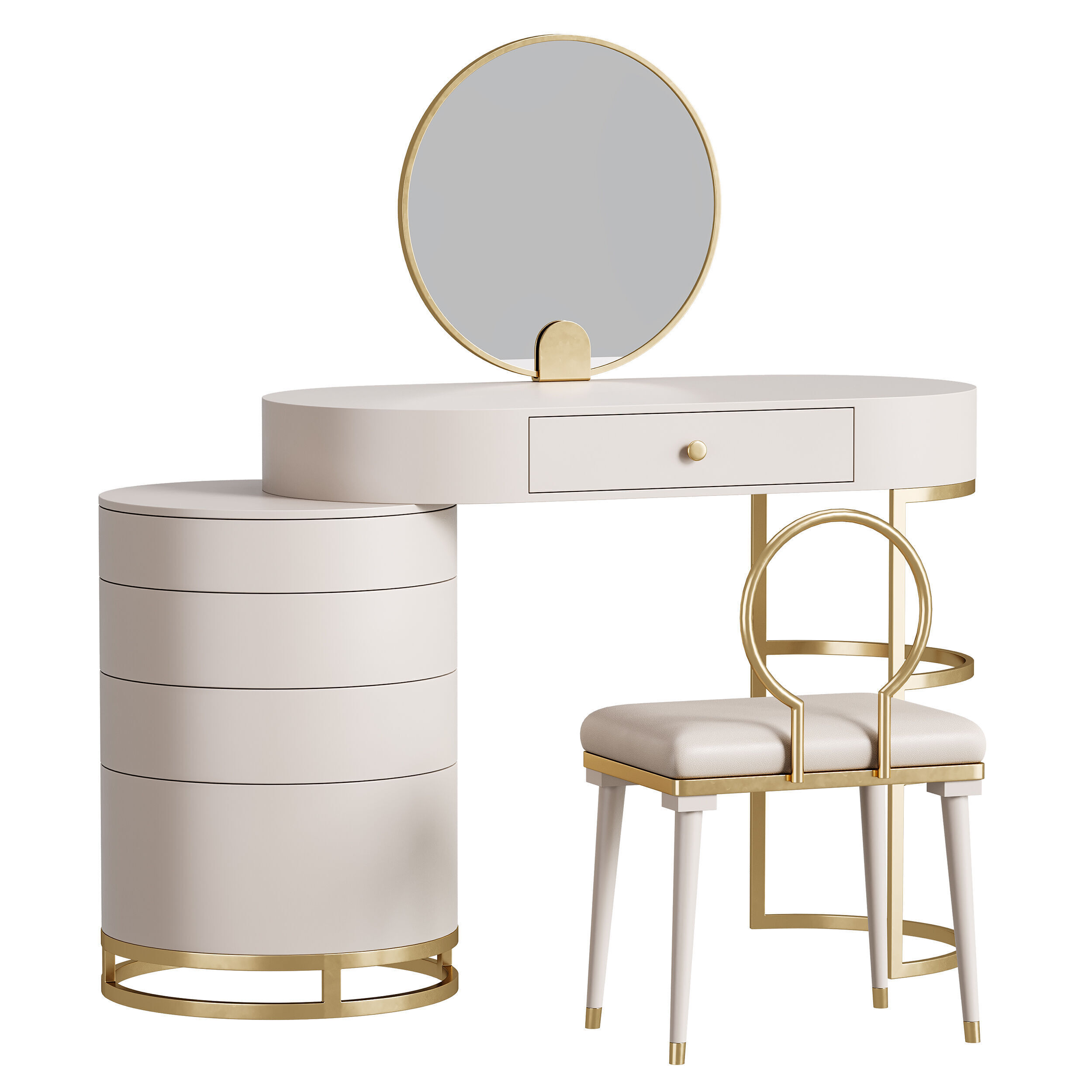 Dressing table 07 3D model_12