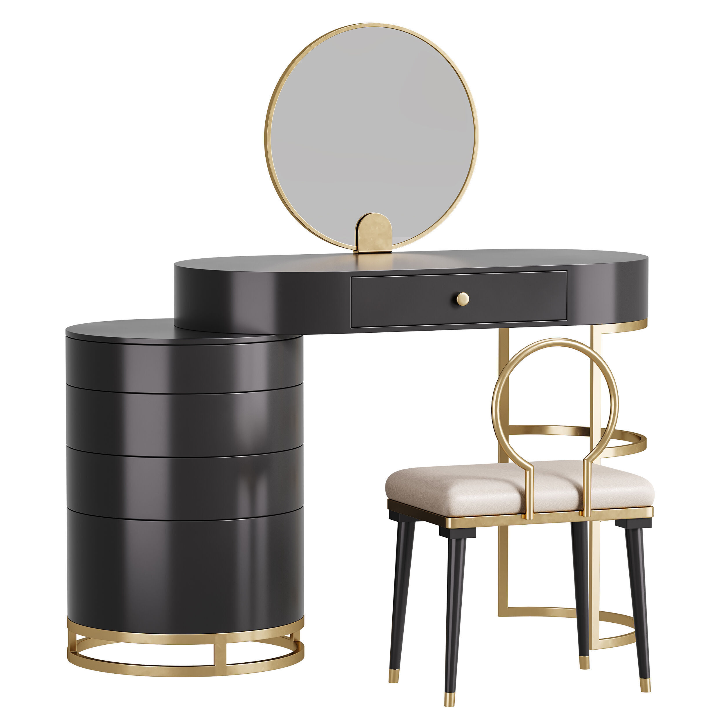 Dressing table 07 3D model_2