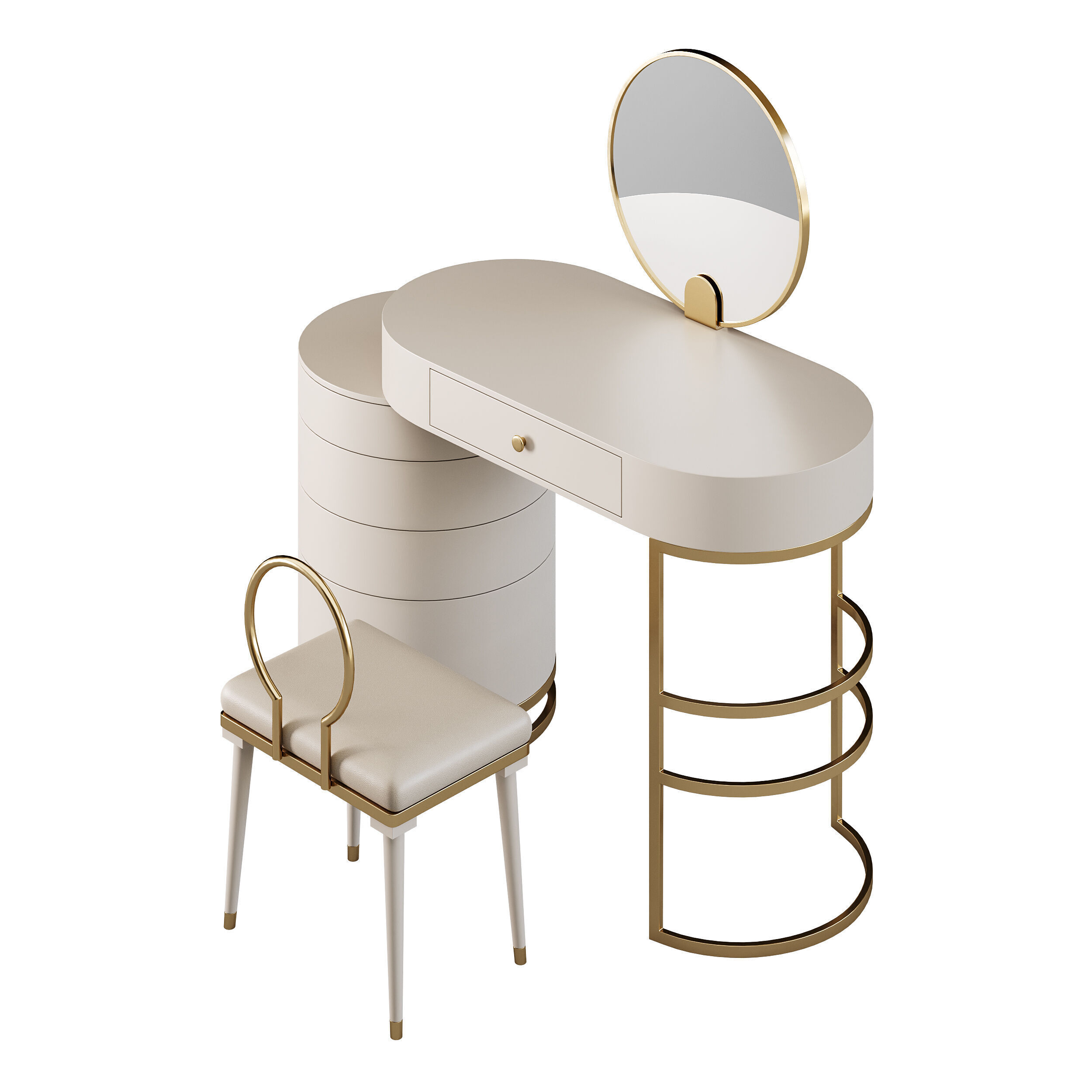 Dressing table 07 3D model_3