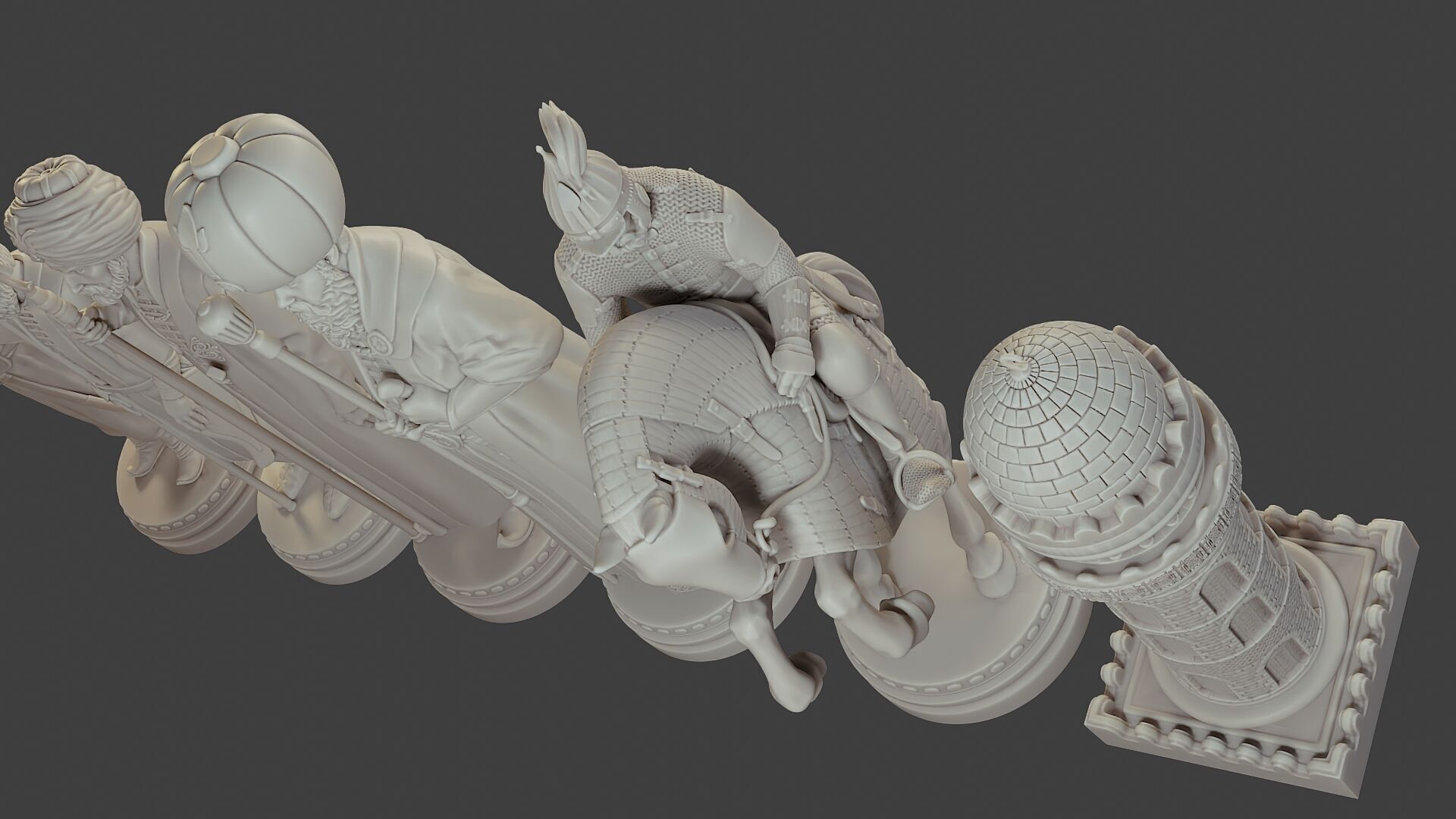 Medieval Ottoman Chess Set MOCHS 1 3D print model_15