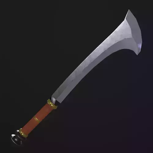 Fantasy Sword PBR Low-poly 3D model