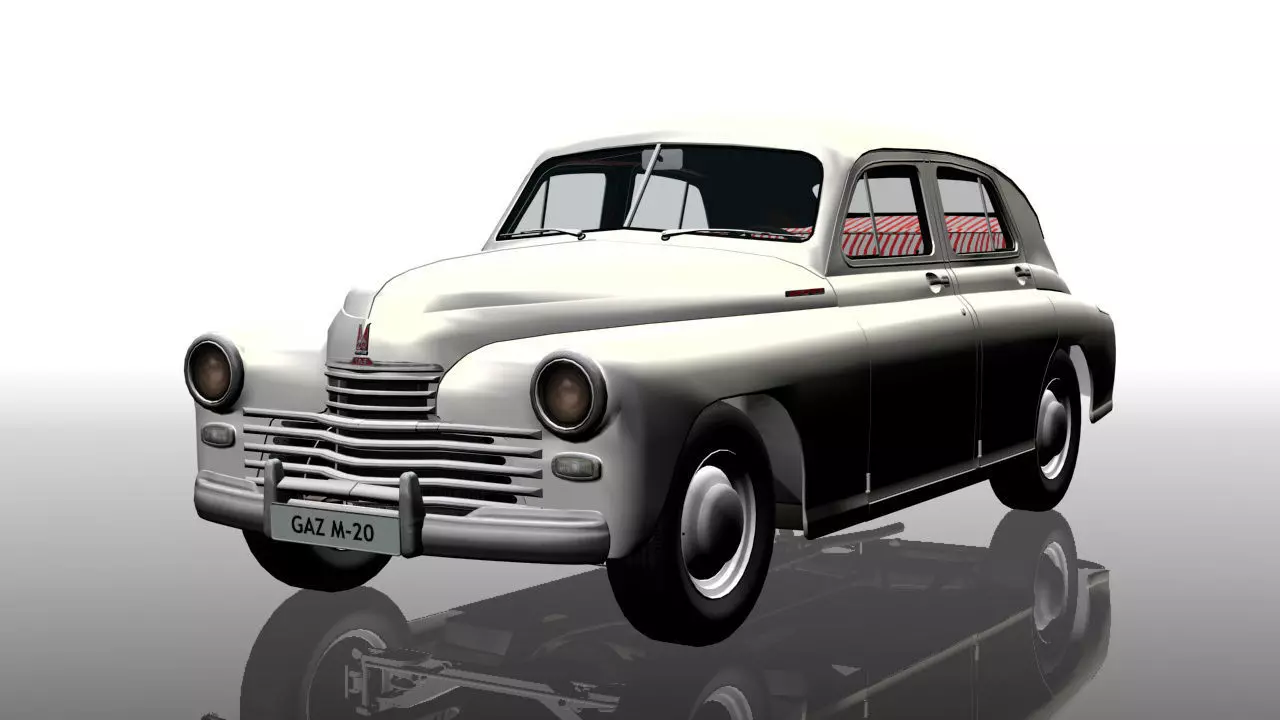 GAZ-M20 Pobeda 3D model_0