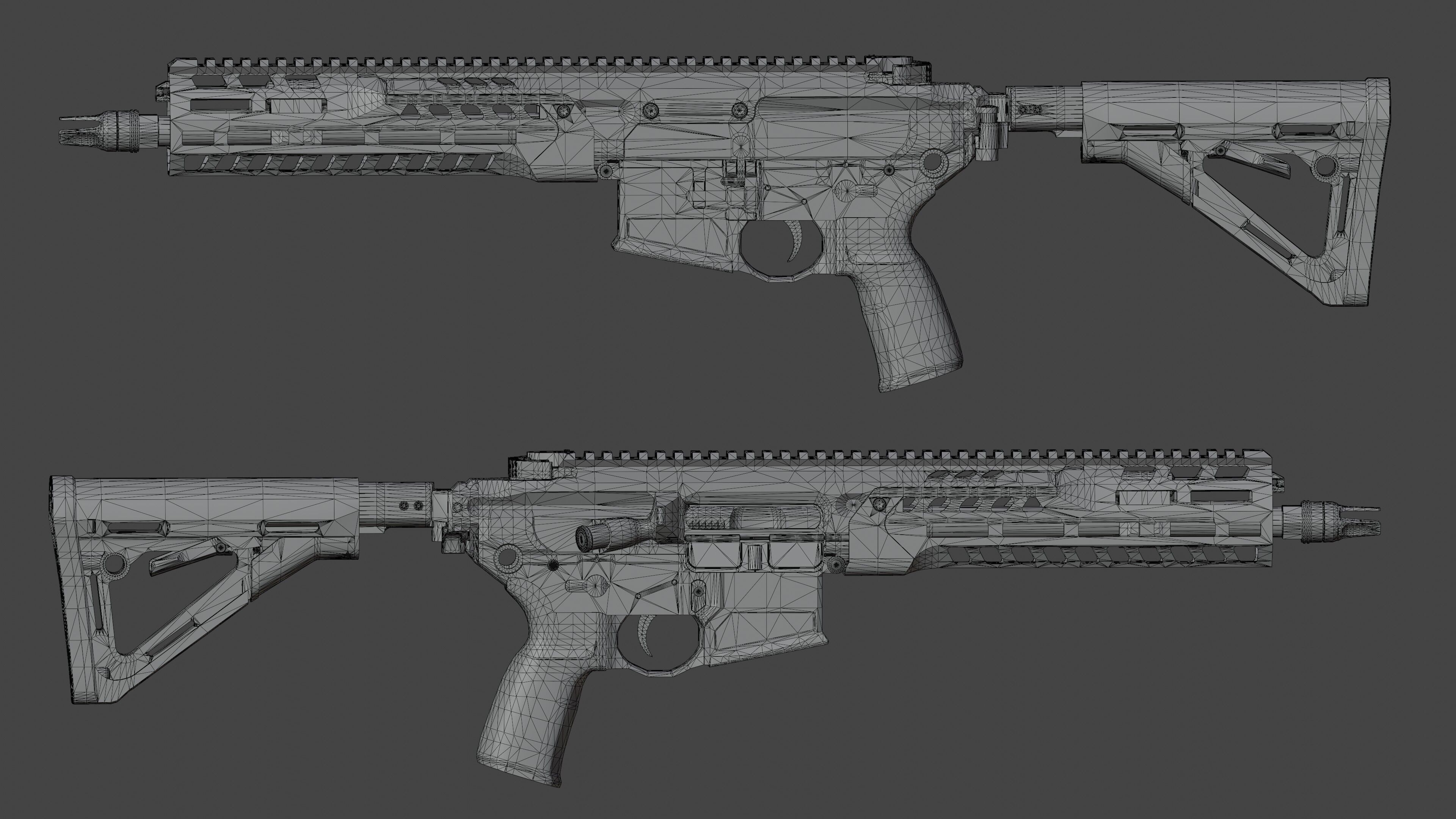 SIG SAUER MCX CSAW Low-poly 3D model_3