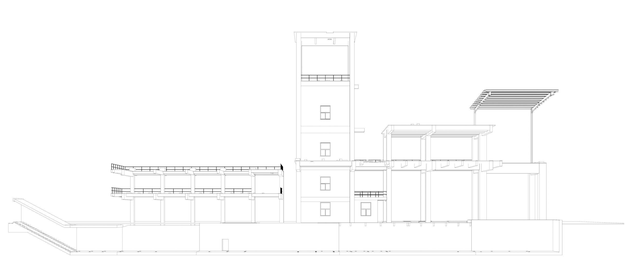 Industrial building in section cut 25i08 3D model_8