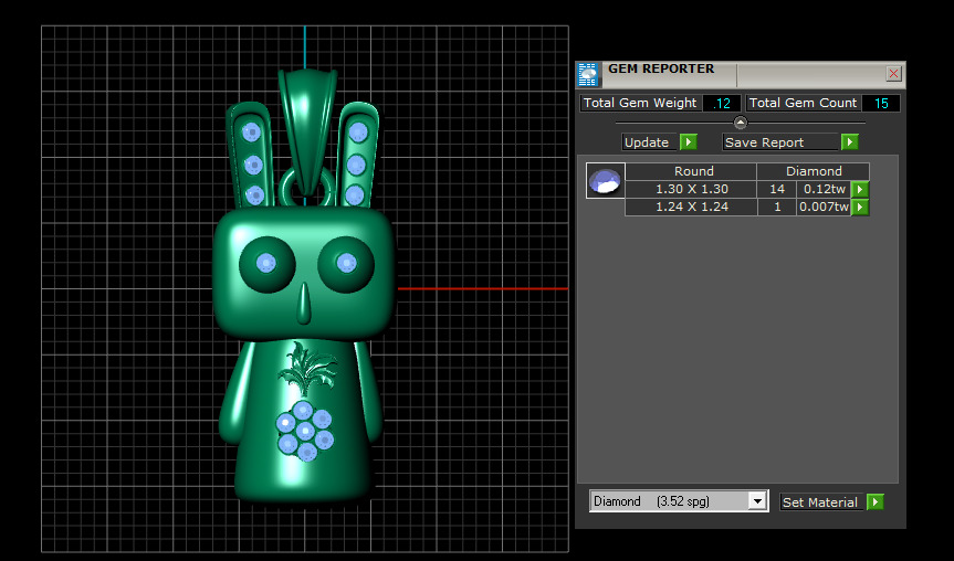 RIBBOT DANGLE PENDANT 3D PRINTABLE MODLE 3D print model_5