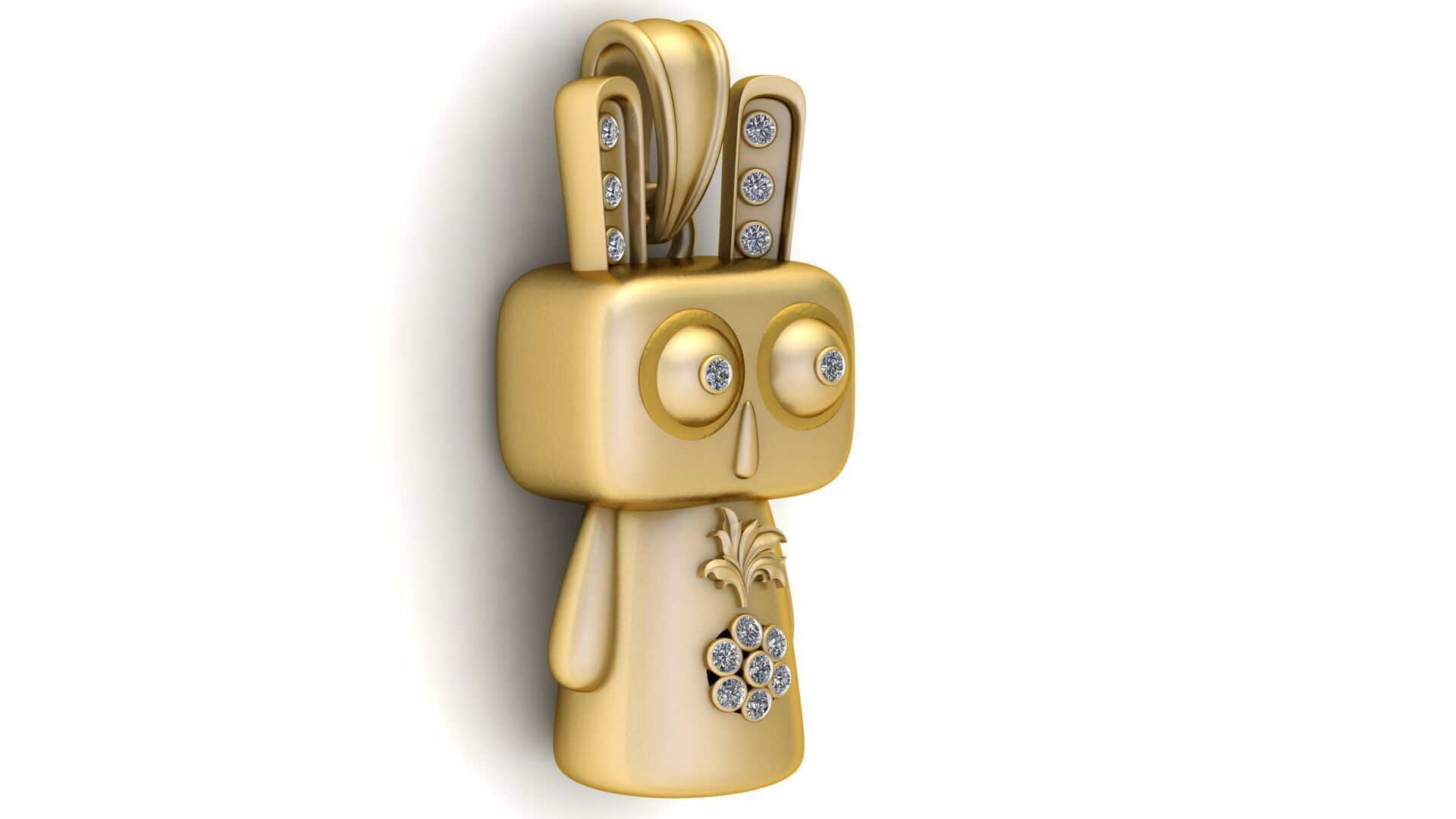 RIBBOT DANGLE PENDANT 3D PRINTABLE MODLE 3D print model_1