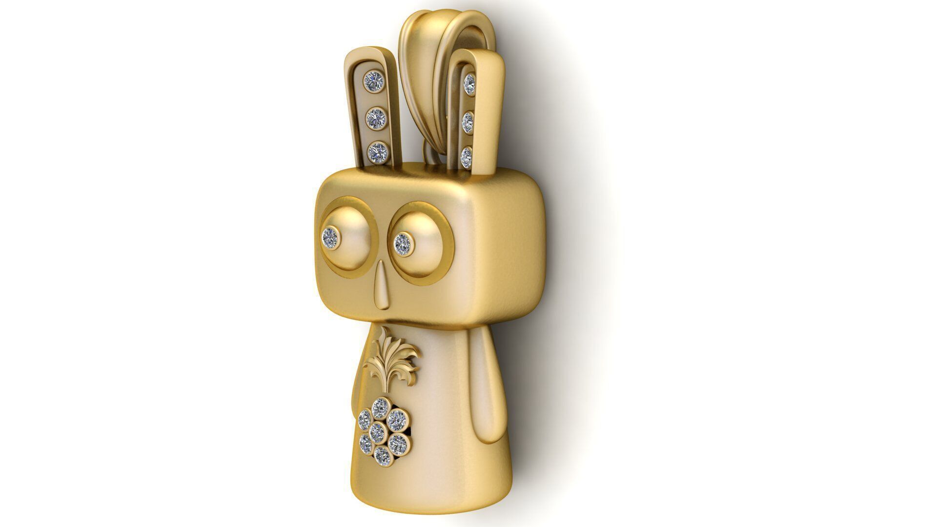 RIBBOT DANGLE PENDANT 3D PRINTABLE MODLE 3D print model_3