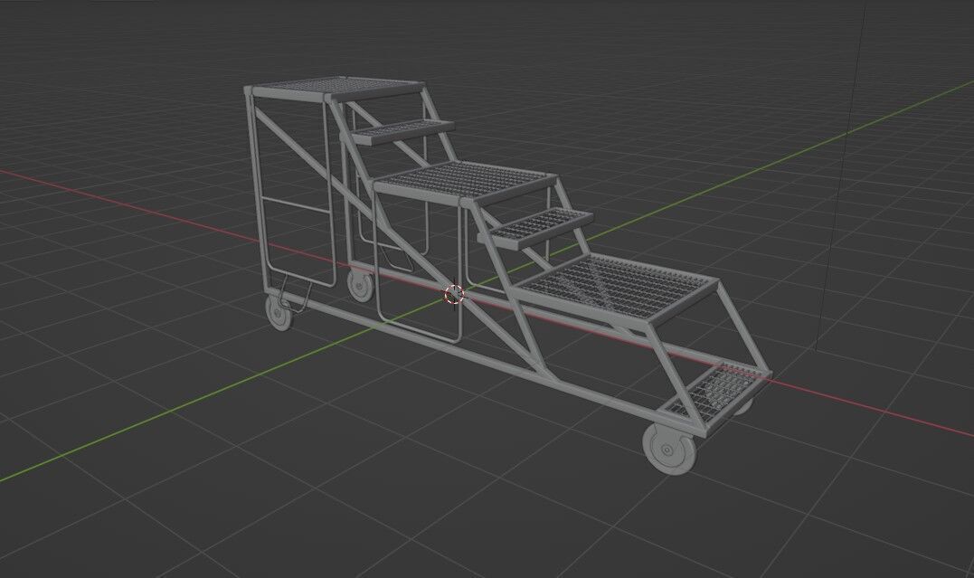  Service ladder 3D model_11