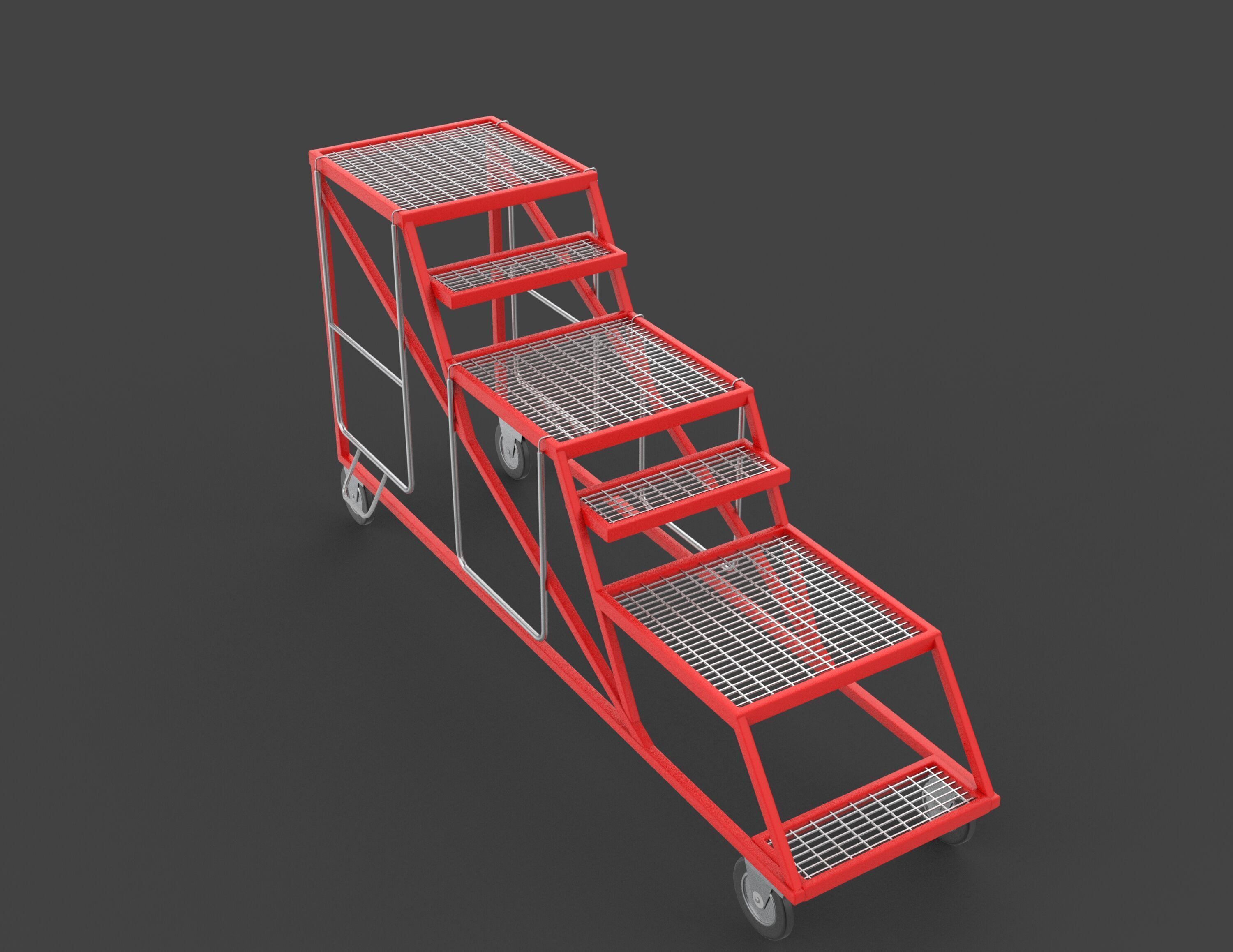  Service ladder 3D model_4