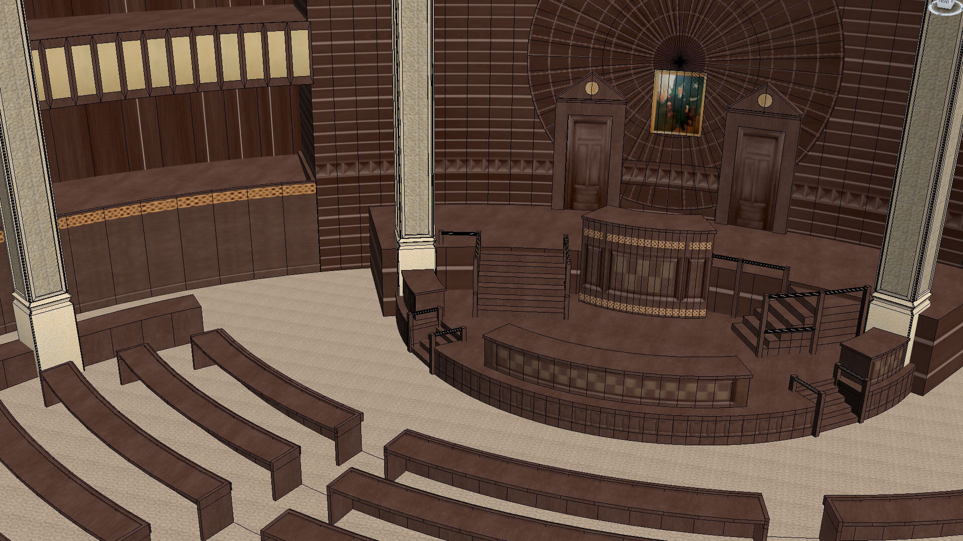 Punjab Assembly interior 3D model_1