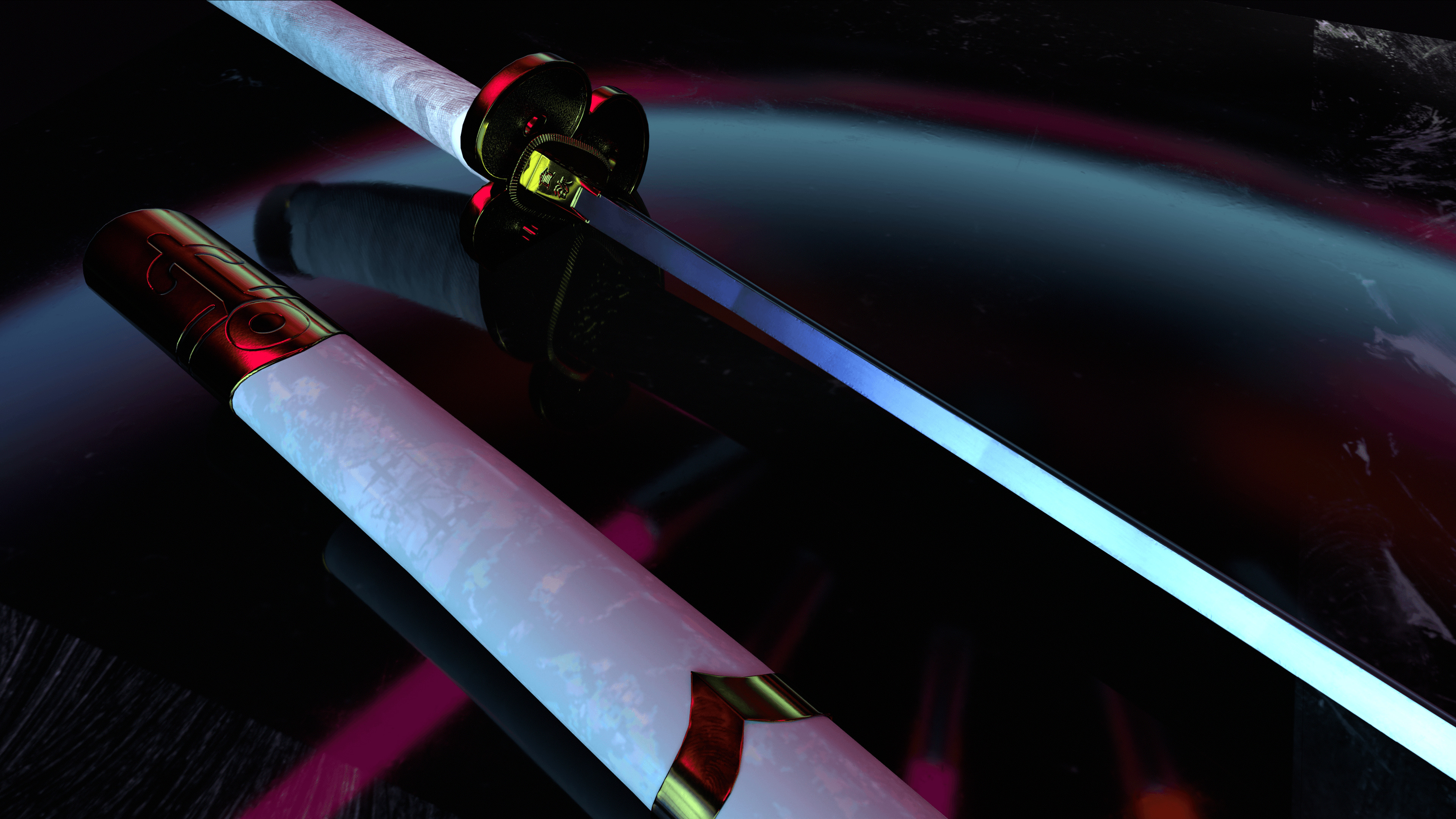 Greed Katana Low-poly 3D model_16