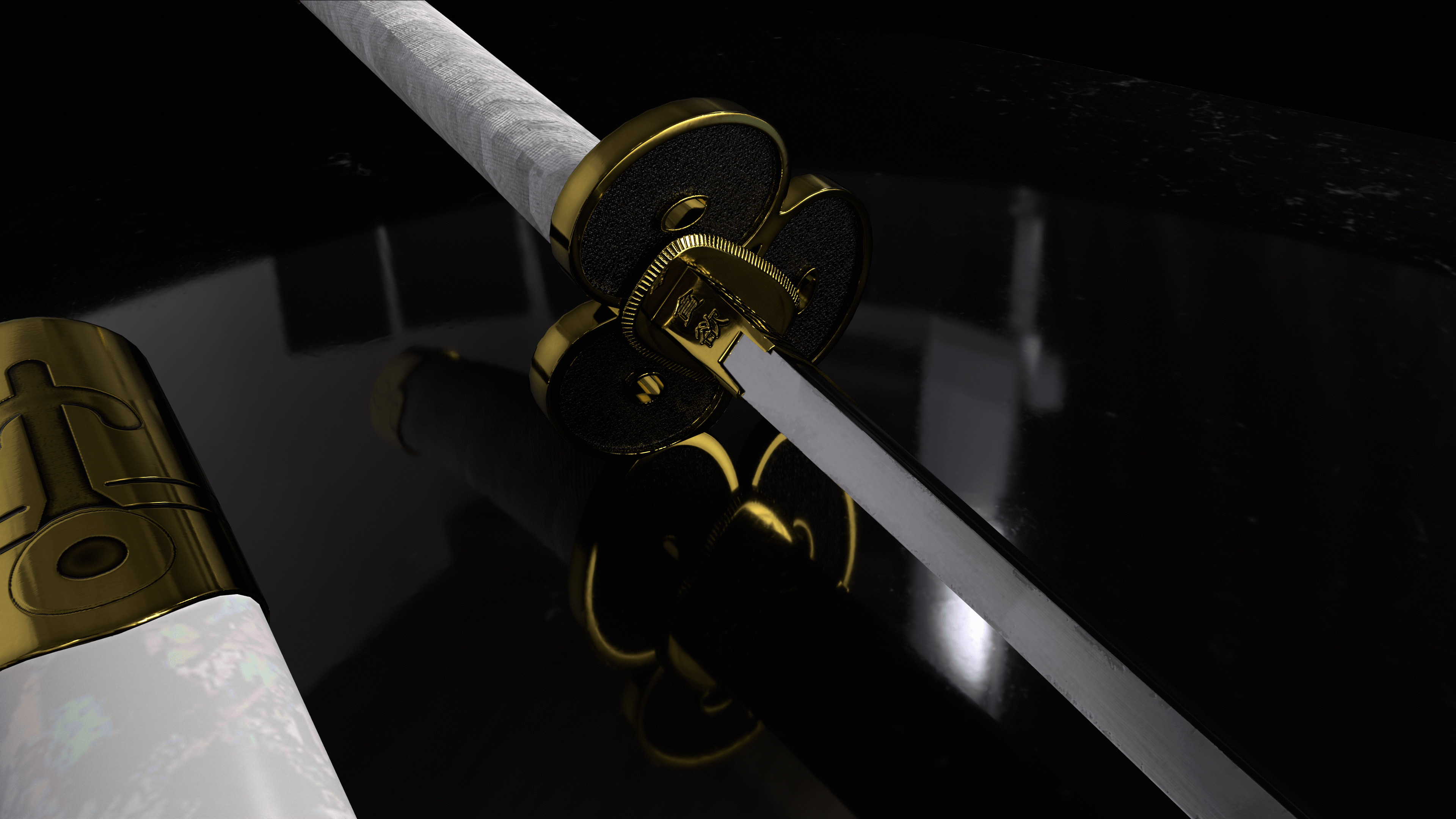Greed Katana Low-poly 3D model_15