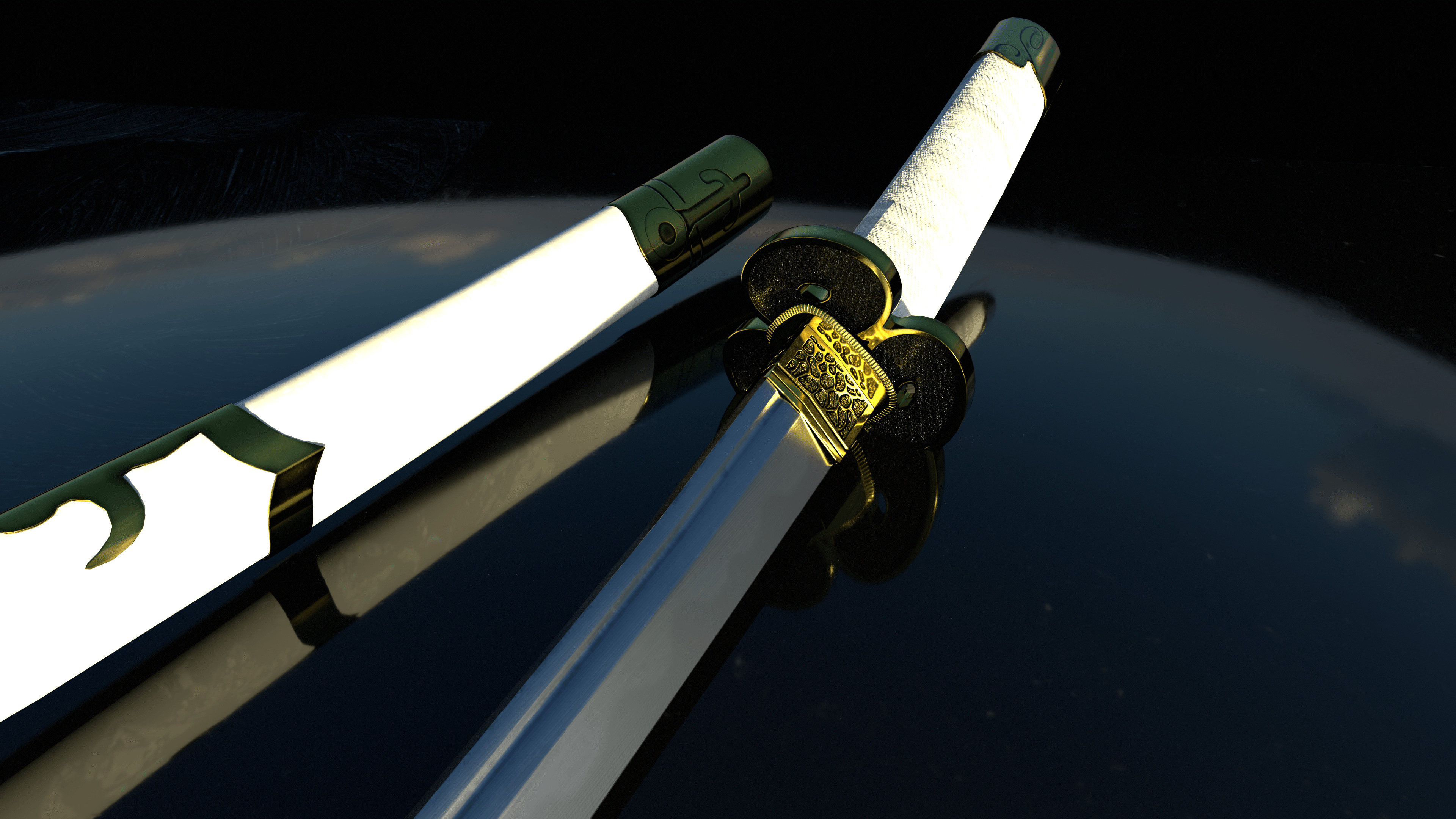 Greed Katana Low-poly 3D model_19