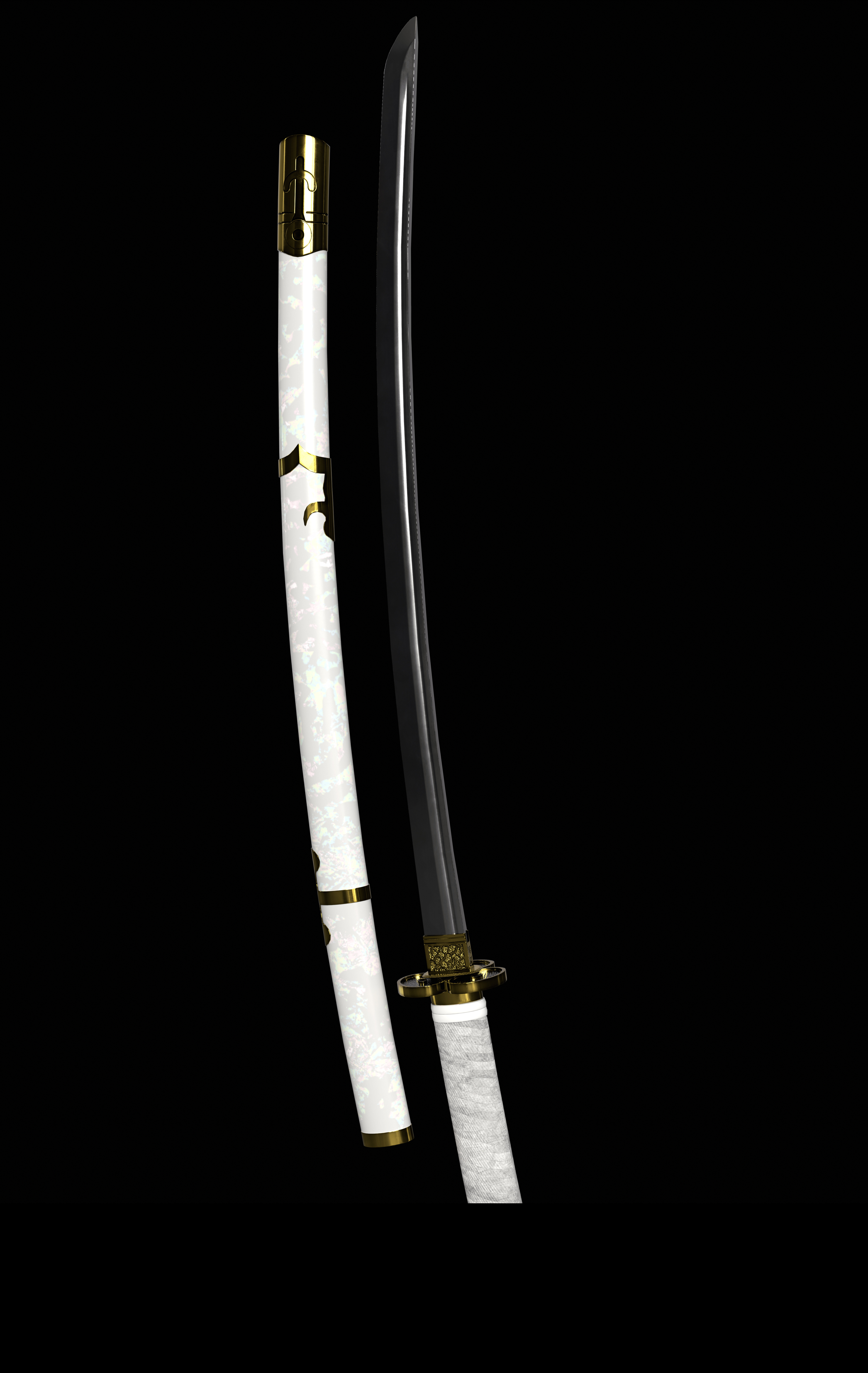 Greed Katana Low-poly 3D model_9