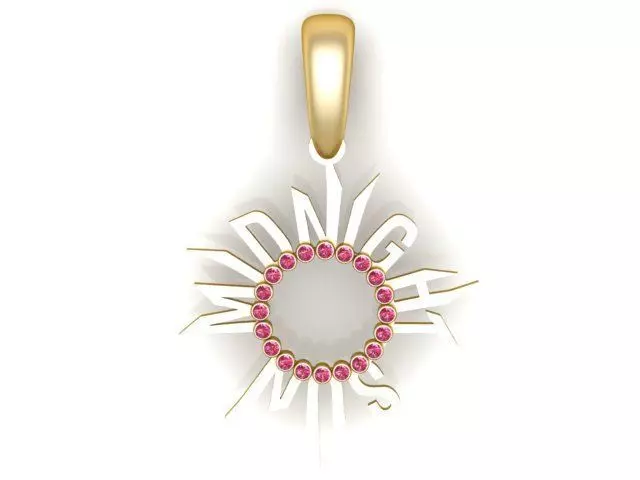 MIDNIGHT SUN PENDANT 3D PRINTABLE MODEL 3D print model