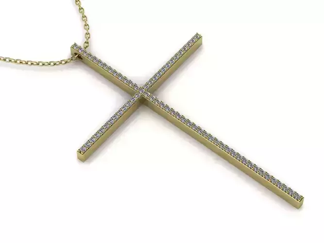 Cross pendant gold