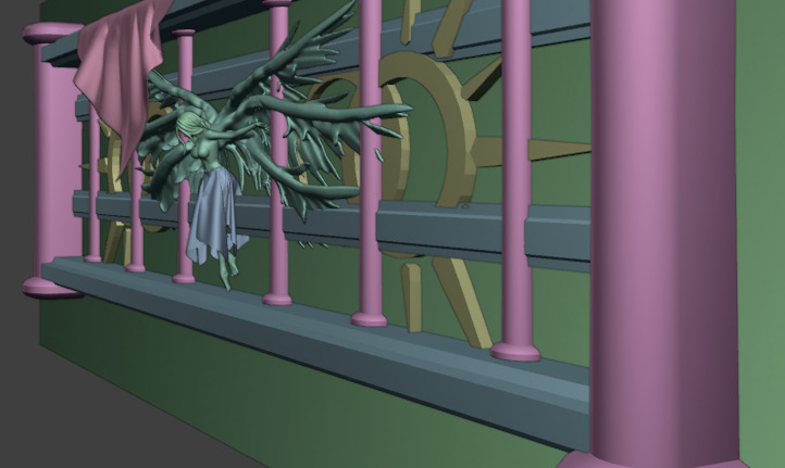 golden statue 3D model_7